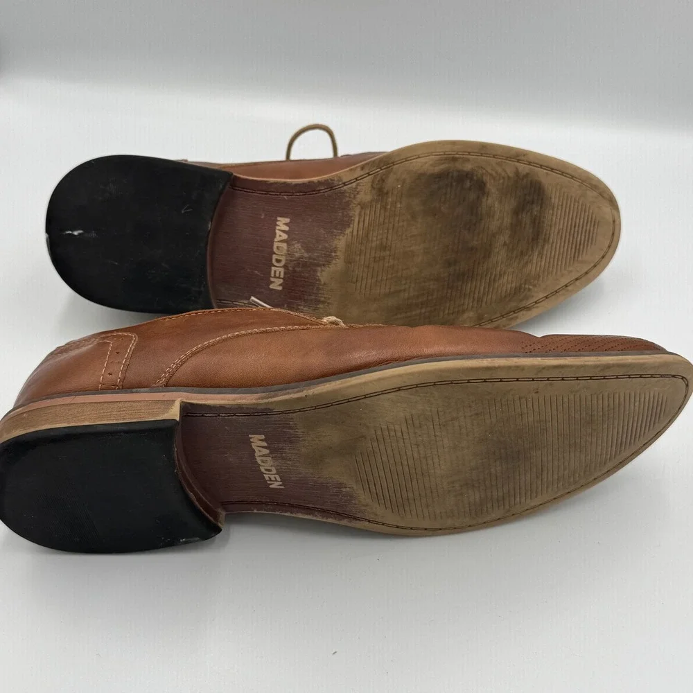 Madden Brown Leather Cap Toe Oxford Shoes Size 13 NO BOX